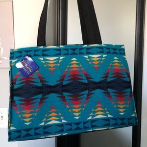Pendleton zippered commuter bag turquoise NWT